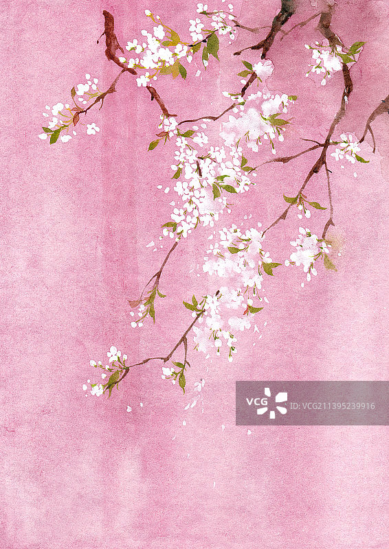 秉烛夜游插画图片素材