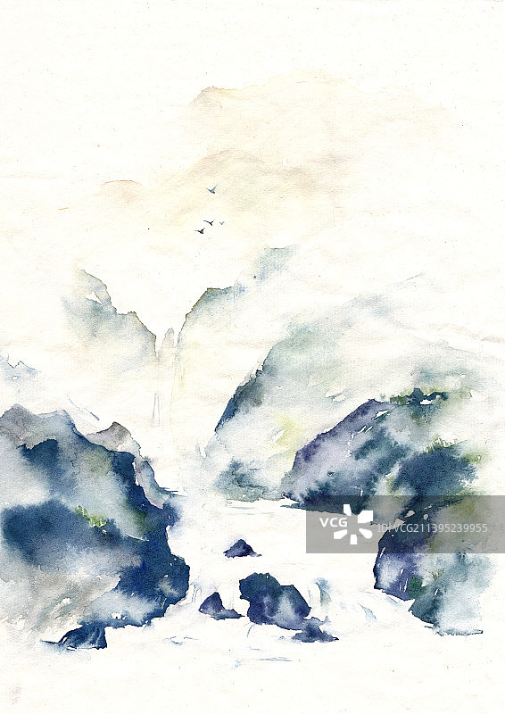 秉烛夜游插画图片素材