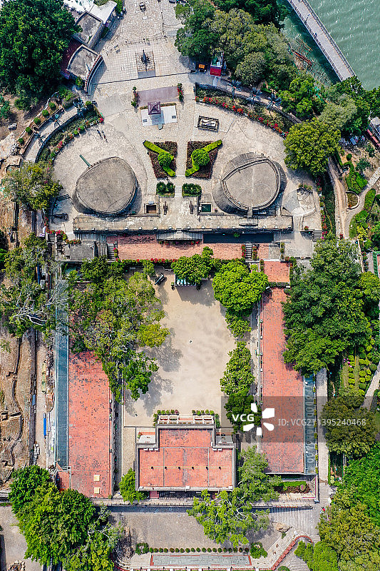 航拍福建厦门胡里山炮台图片素材