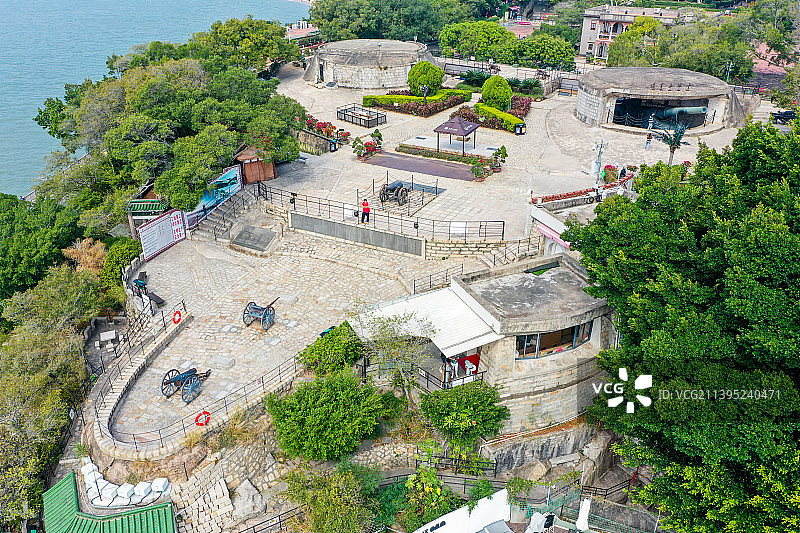 航拍福建厦门胡里山炮台图片素材