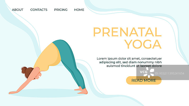 孕妇瑜伽工作室网站banner模板图片素材