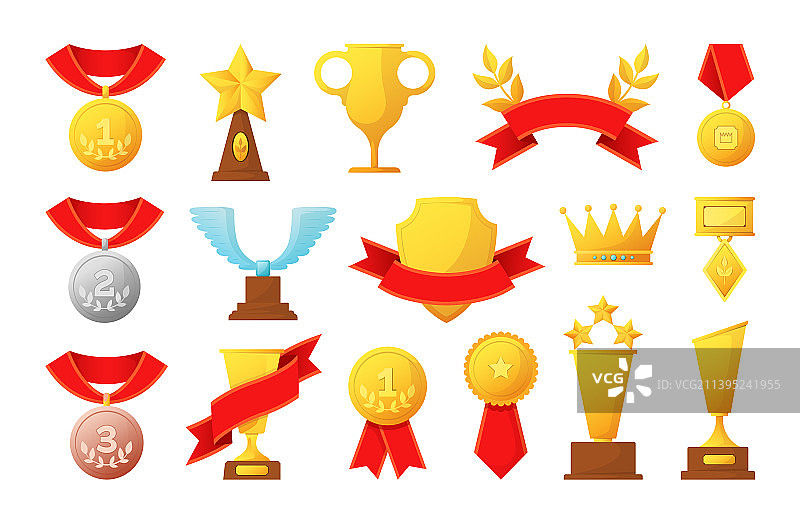 金银铜冠军奖杯图片素材