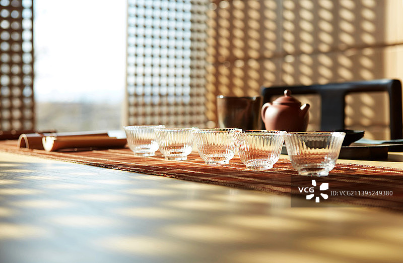 五星级酒店酒店里的茶室 午后光影图片素材