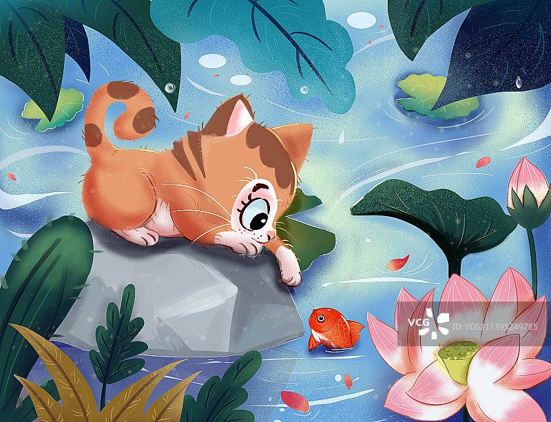 猫和鱼图片素材