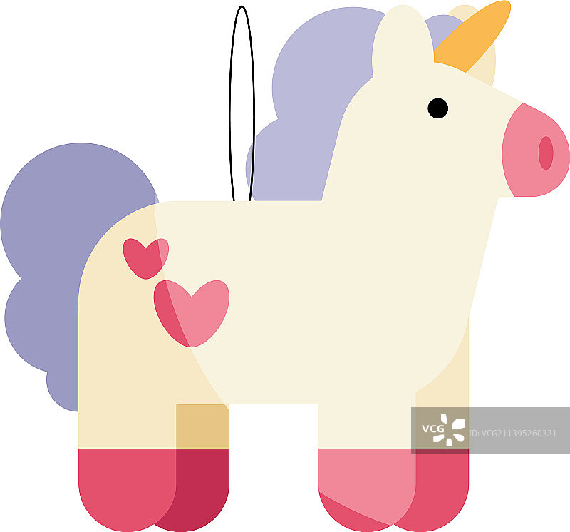生日独角兽造型图片素材