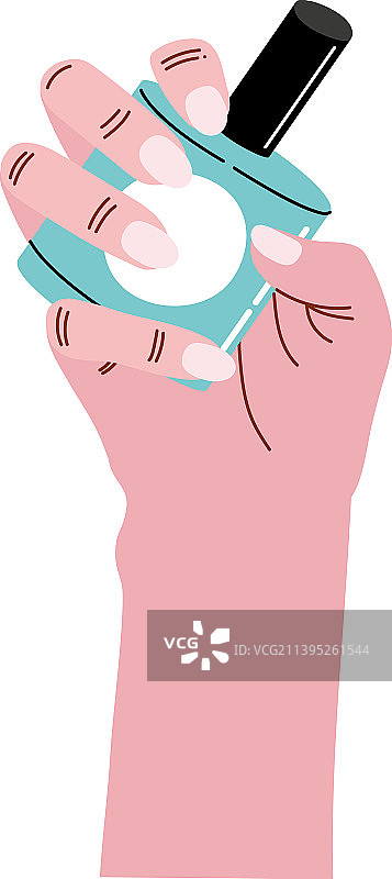 手提指甲油瓶图片素材