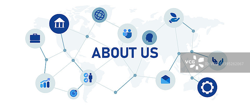 互联的关于我们网页标题设计图标图片素材