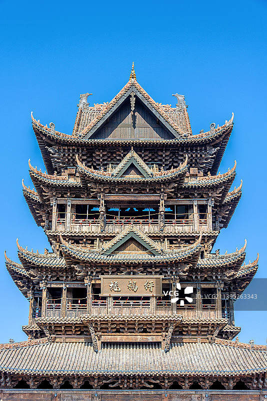 中国安徽滁州全椒县太平古城缙福楼图片素材