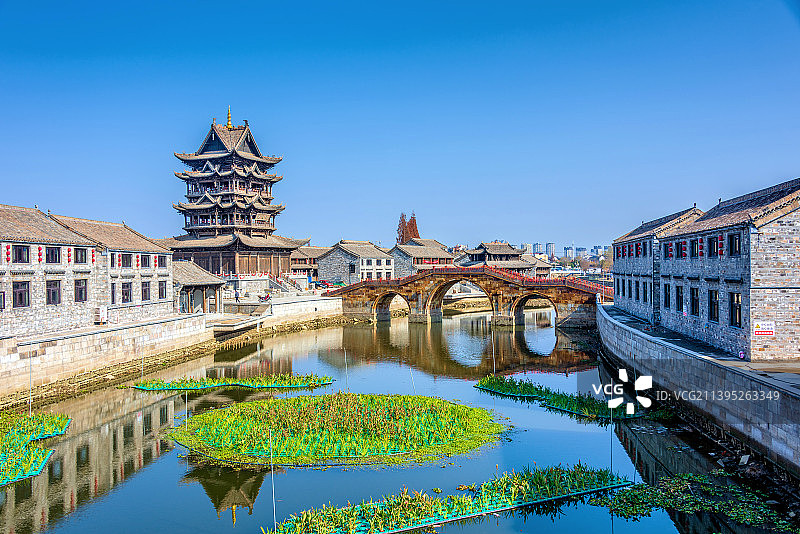 中国安徽滁州全椒县太平古城缙福楼图片素材