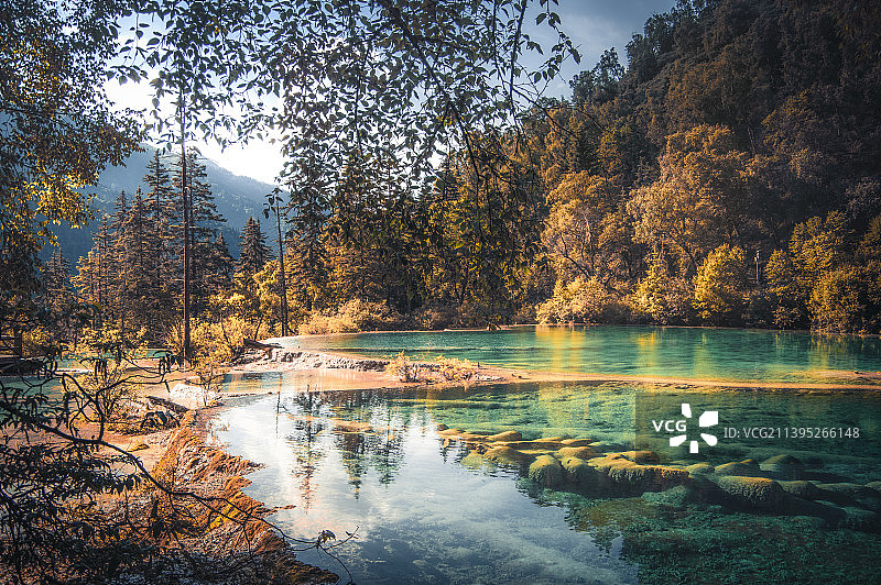 神仙池秋色图片素材