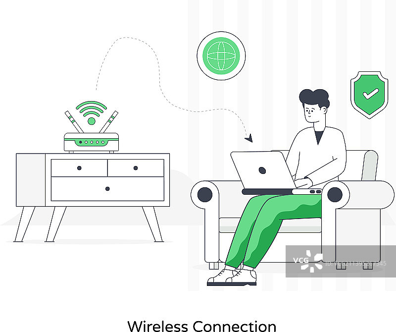 无线连接图片素材