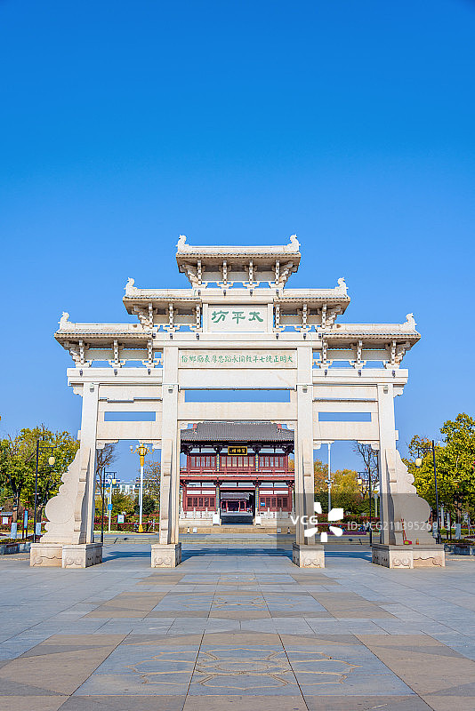 中国安徽滁州全椒县太平文化广场太平坊图片素材