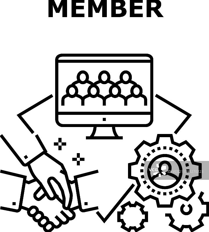 团队成员概念色图片素材