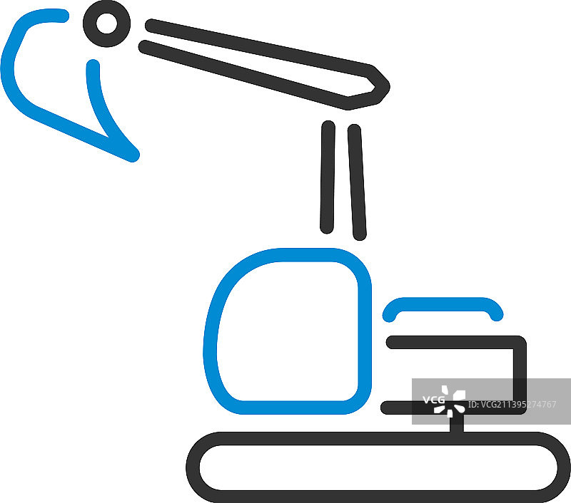 建筑推土机图标图片素材