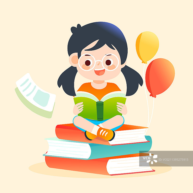 开学季学生上学学习教师节儿童学校教育插画图片素材