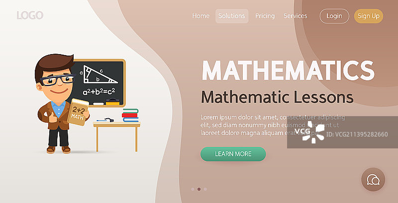 数学网站模板图片素材