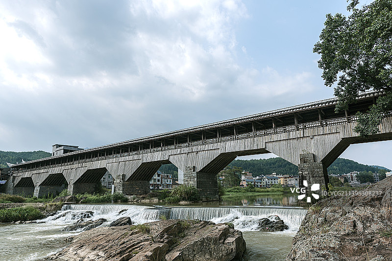 福建省宁德市屏南县万安桥图片素材