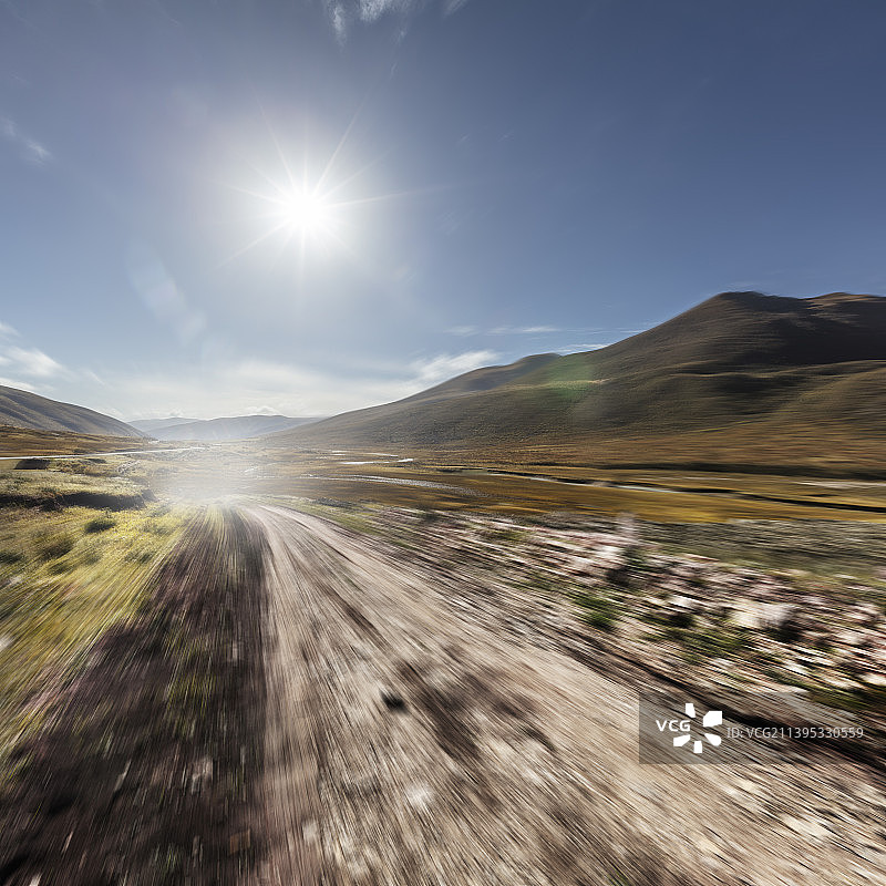 动感山路与野外地形图片素材