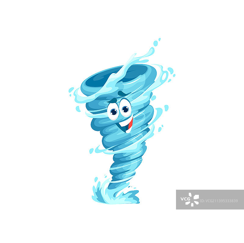 卡通龙卷风角色图片素材