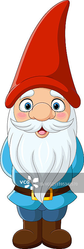 卡通快乐站立小矮人图片素材