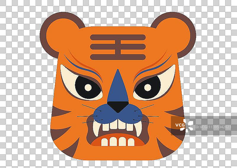 布老虎头图片素材