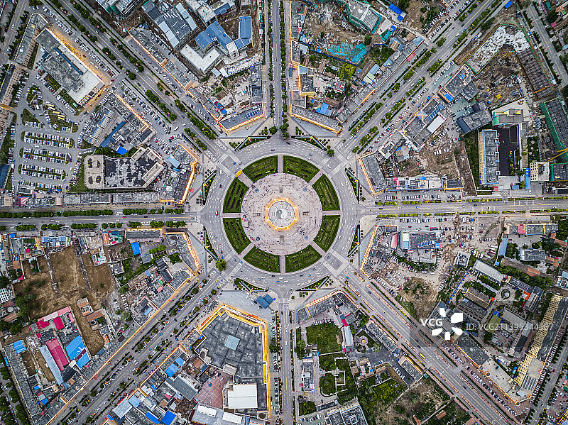 新疆伊犁地区特克斯八卦城图片素材