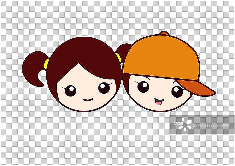 女孩男孩头像图片素材
