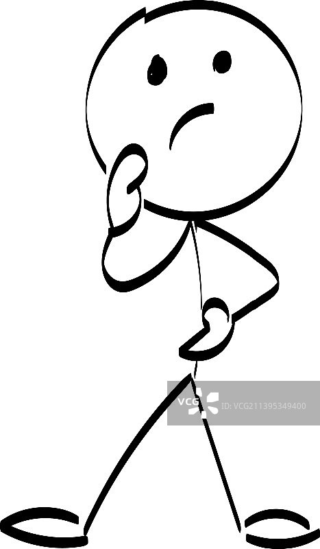 用于印刷的有趣火柴人设计图片素材