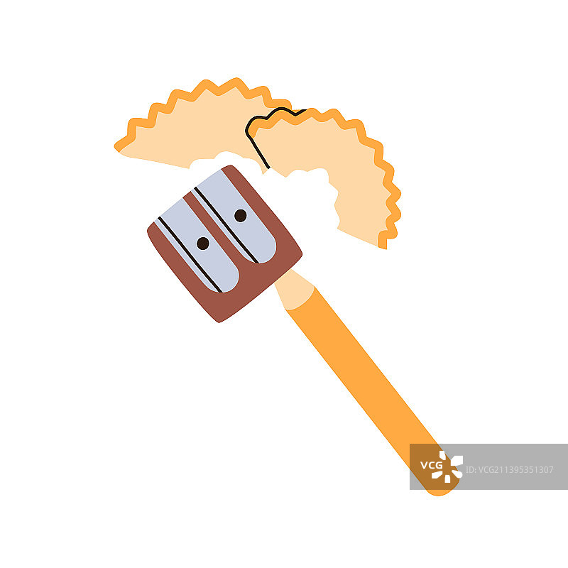 卷笔刀内削钝铅笔图片素材