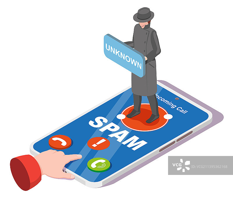 欺诈和诈骗电话设计图片素材