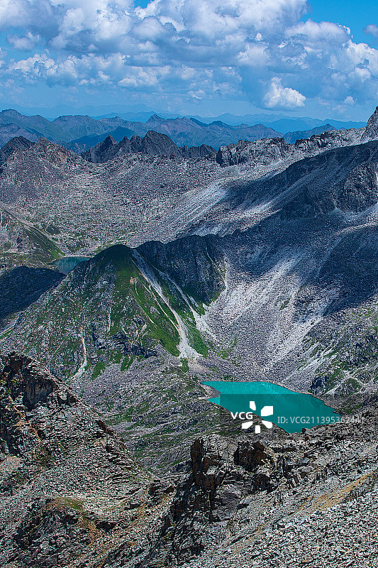 黑水县达古冰山高山海子图片素材