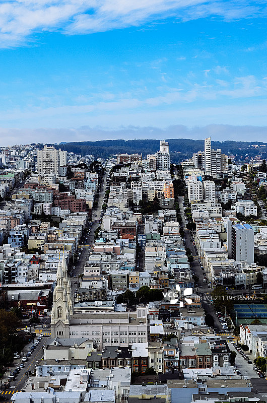 美国 旧金山 俯瞰湾区图片素材