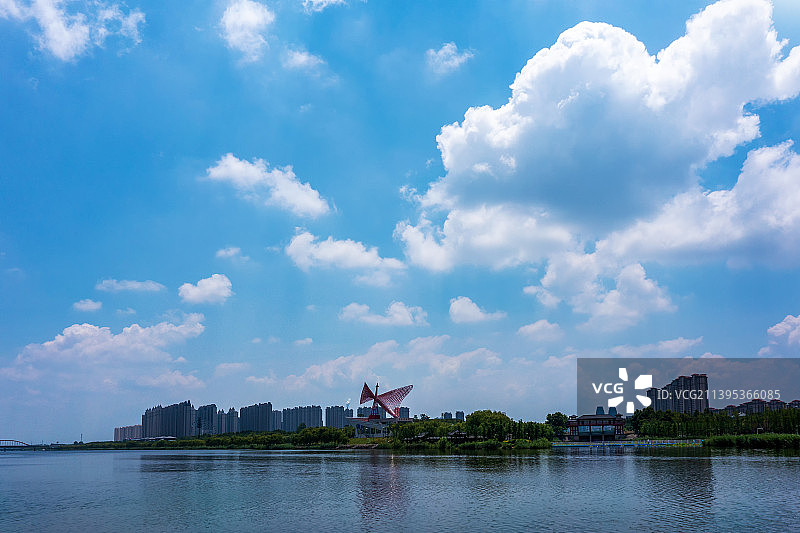 蓝天白云   安徽宿州图片素材