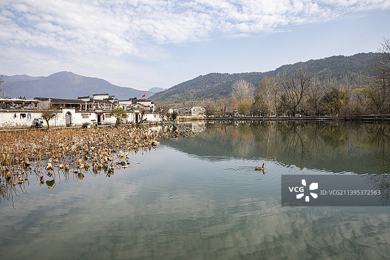 宏村南湖图片素材