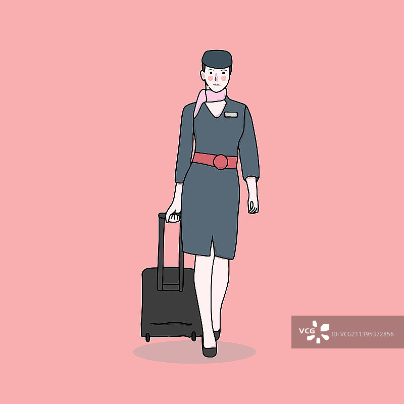 空中女服务员人物图片素材