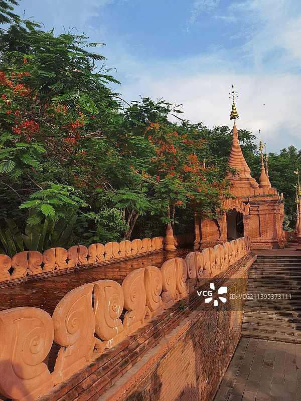 西双版纳曼听公园图片素材