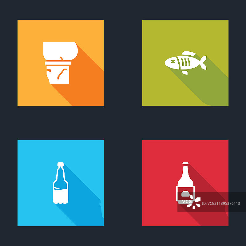 啤酒肚、鱼干、塑料啤酒瓶合集图片素材