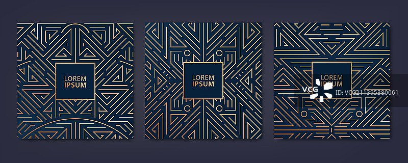 豪华封面模板方块线条合集图片素材