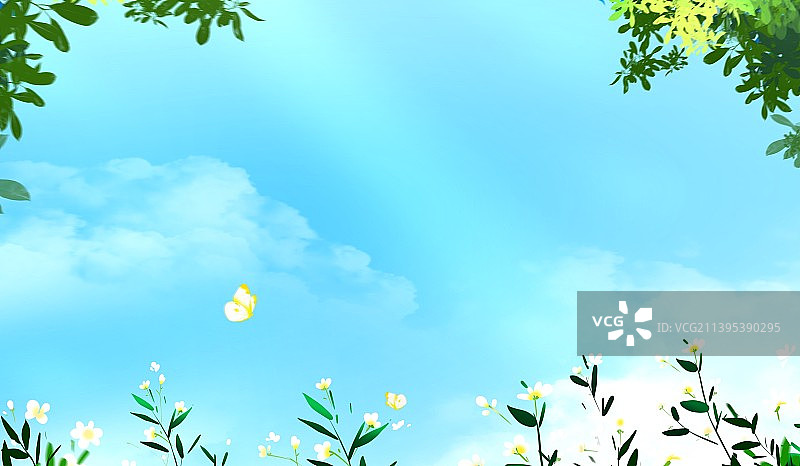 旅游目的地自然风光户外公园露营设计背景天空背景插画图片素材