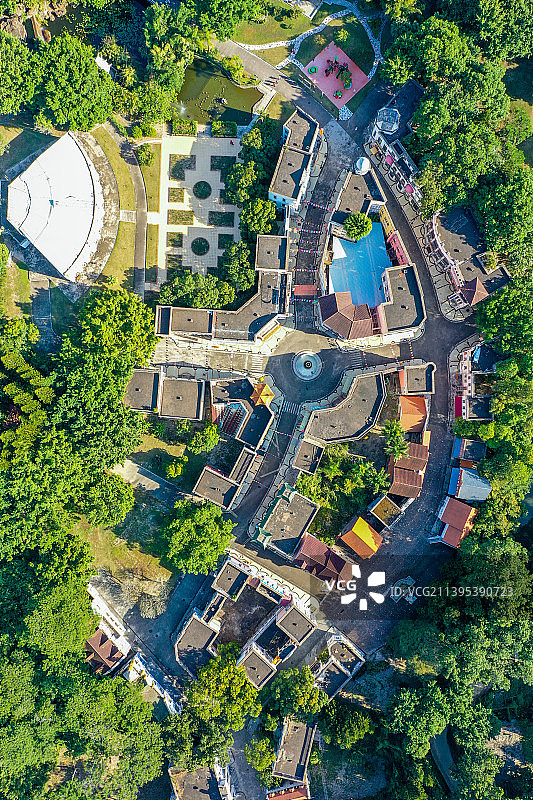 航拍广东省中山市中山影视城 中山影视基地图片素材