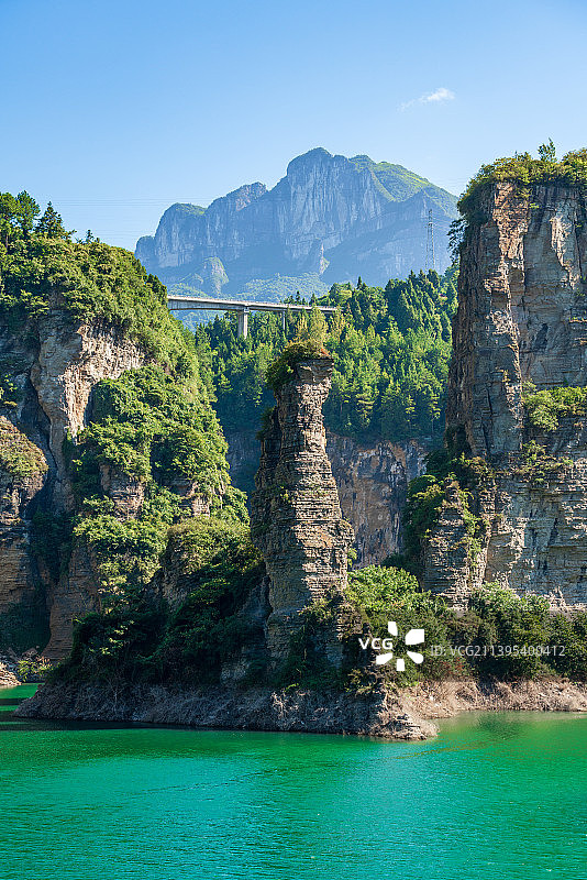重庆南川区金佛山烛台峰风光图片素材