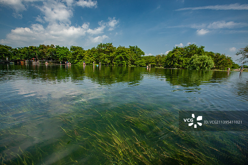 古代水利工程、秦凿渠、灵渠、古运河、河流、桂林景区图片素材