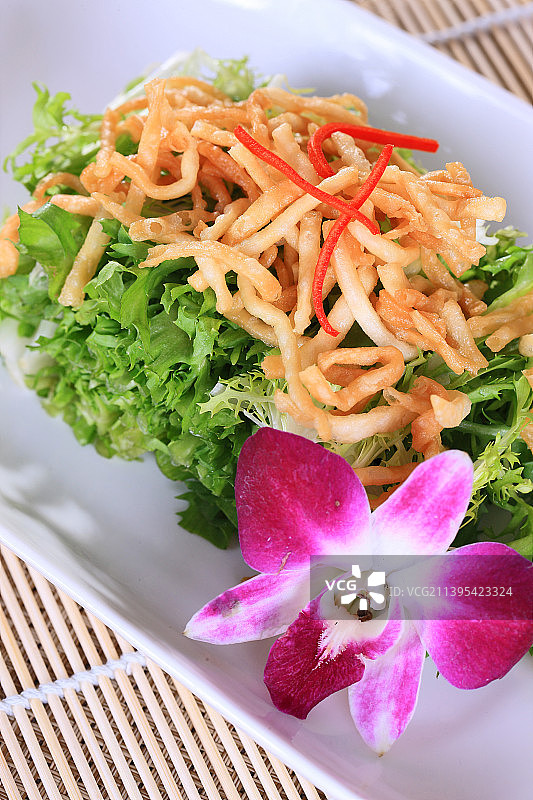 苦菊馓子、鲁菜、炸馓子图片素材