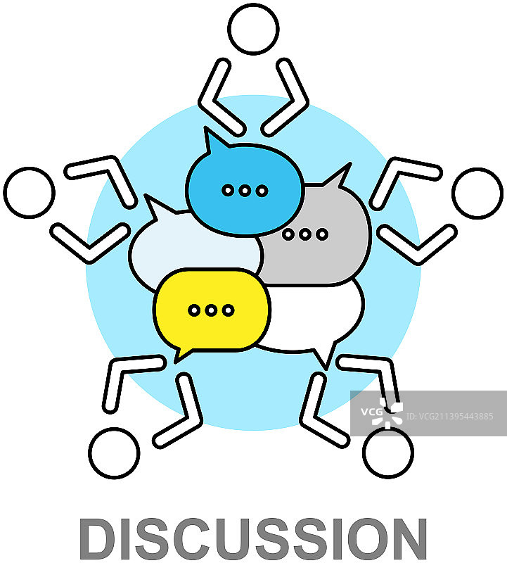 讨论团队合作商务人士概念图片素材