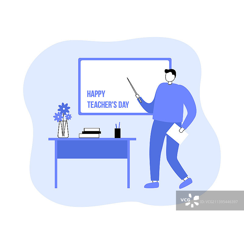 教室里的老师与学习理念图片素材