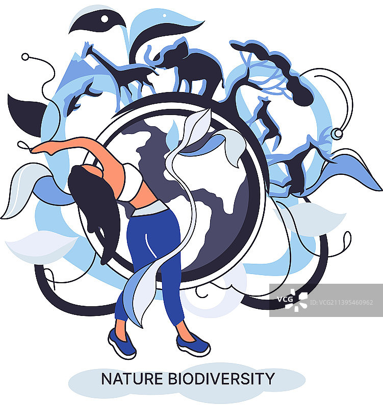 自然环境中的生物多样性图片素材