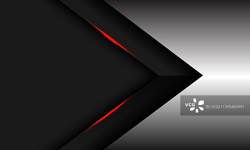 抽象银黑箭头红色光线方向图片素材