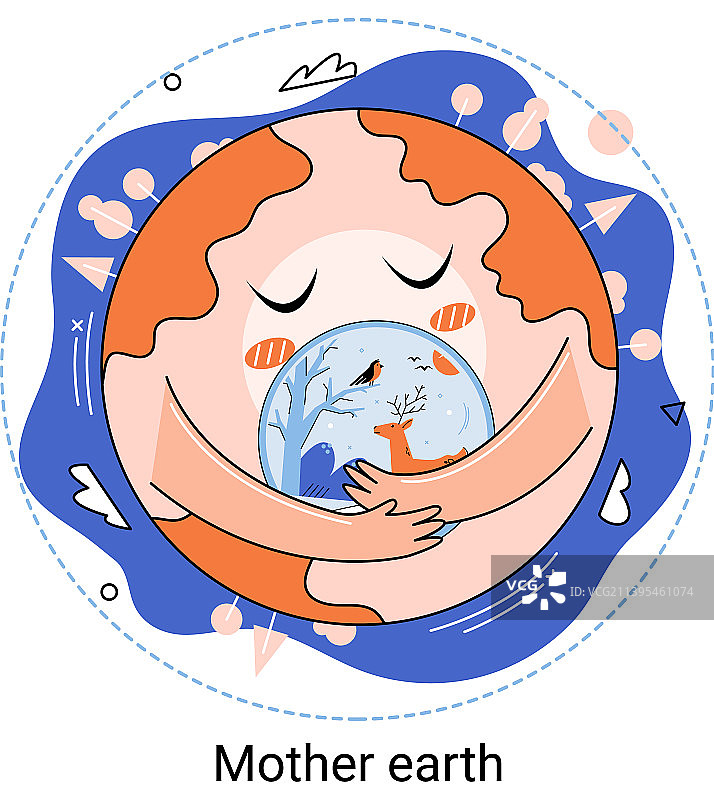 世界地球日隐喻概念图片素材