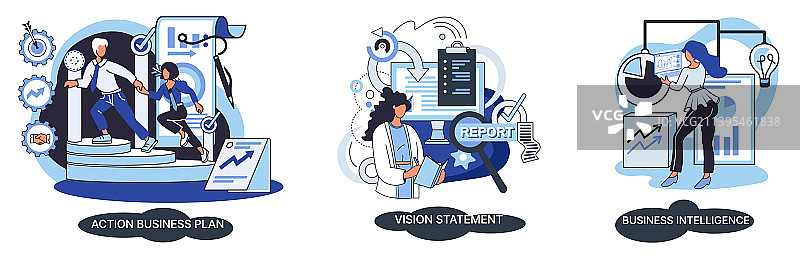 战略商业计划自动化流程图片素材