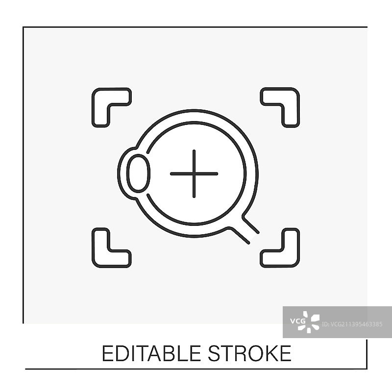 激光视力矫正线图标图片素材